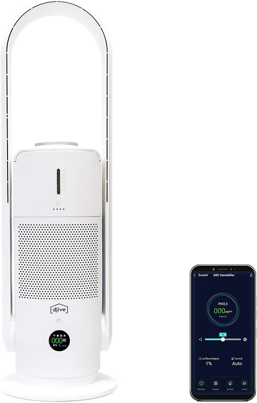 Djive Flowmate ARC Casual DJ50022 2in1 ventilaator ja õhupuhasti, valge