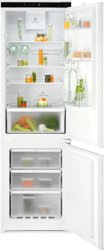 Electrolux E7TNGE18S 700 Series integreeritav külmik-sügavkülmik, 256L, NoFrost