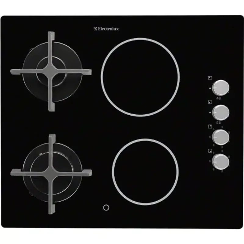 Electrolux EGE6172NOK kombineeritud pliidiplaat 4 tsooniga, must 58cm