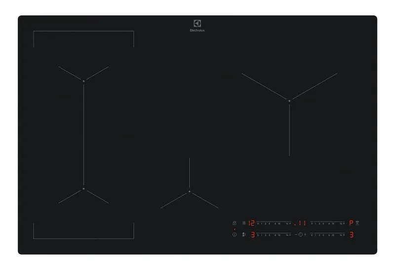 Electrolux EIV83443CT induktsioonpliidiplaat 80 cm, must, Hob2Hood