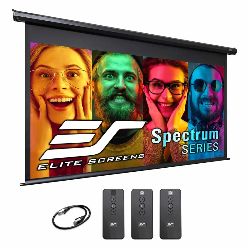 Elite Screens Electric125H 125" mootorjuhitav projektori ekraan, 16:9