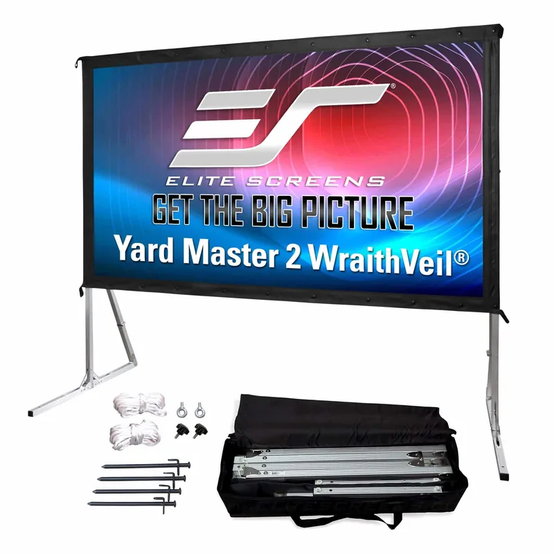 Elite Screens OMS120H2-DUAL Yard Master 2 Dual projektori ekraan 120" statiiviga