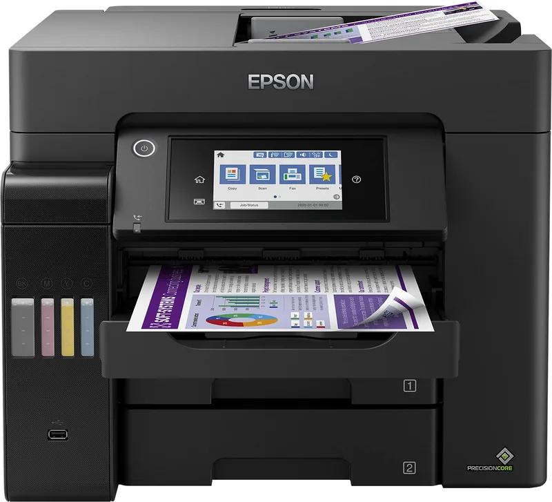 Epson EcoTank L6460 Wi-Fi värvi-tindiprinter, A4, must (C11CJ29402)