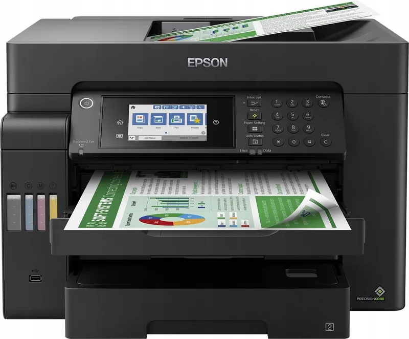 Epson L15150, WiFi, LAN, dupleks, must - Multifunktsionaalne värvi-tindiprinter (C11CH72402)