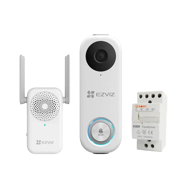 EZVIZ DB1C Kit CS-DB1C-KIT juhtmevaba videouksekell, valge