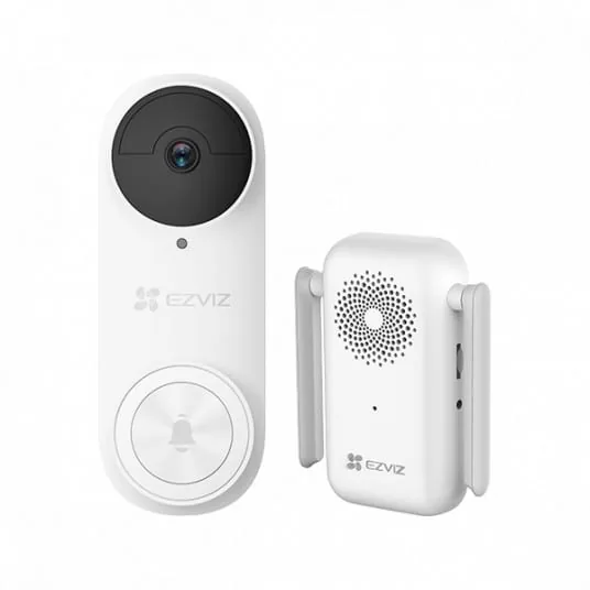 EZVIZ DB2 Pro CS-DB2-5MP nutikas uksekell 2K kaameraga, valge