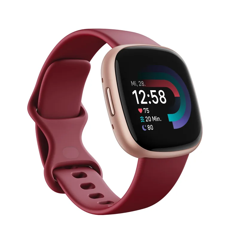 Fitbit Versa 4 FB523RGRD nutikell tumepunane/vask
