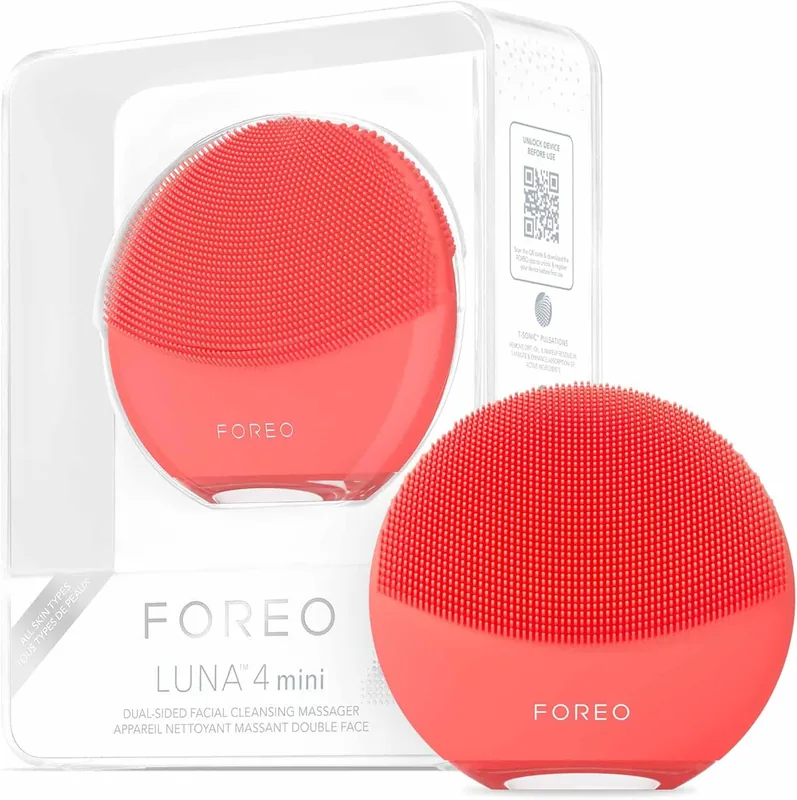 Foreo Luna 4 mini näopuhastusseade, punane (LUNA4MINI.CORAL)
