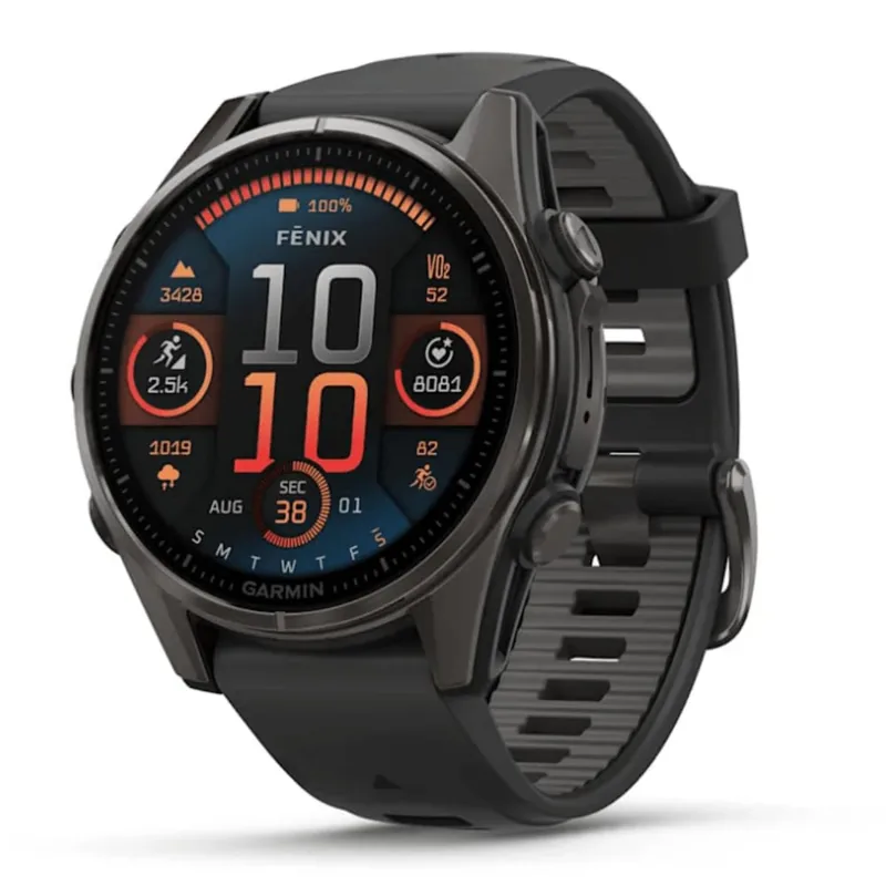 Garmin Fenix 8 Sapphire 43mm titaan tumehall nutikell
