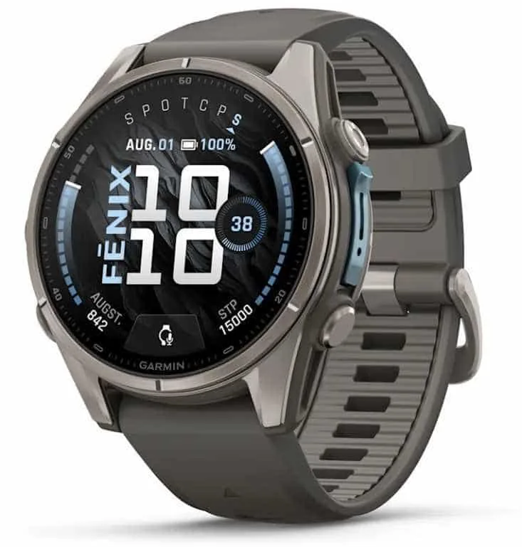 Garmin Fenix 9 43mm titaan spordikell, hall