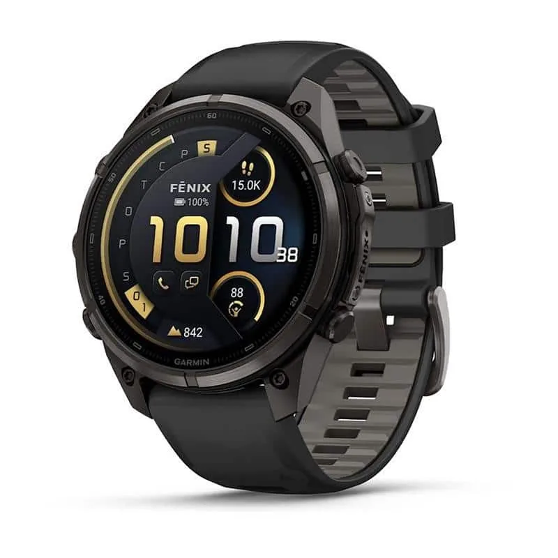 Garmin Fenix 9 Pro 47mm inReach spordikell, süsiniktitaan, must