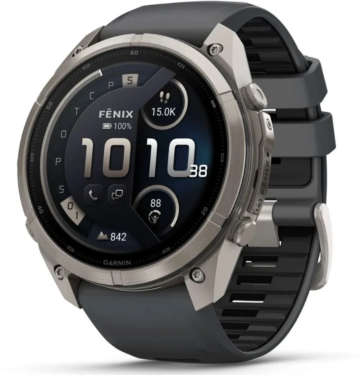 Garmin Fenix 9 Pro 51mm inReach spordikell, titaan, must