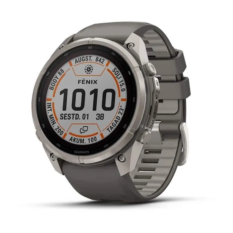 Garmin Fenix 9 Pro Solar 010-04339-01 titaan spordikell, 51mm, hall