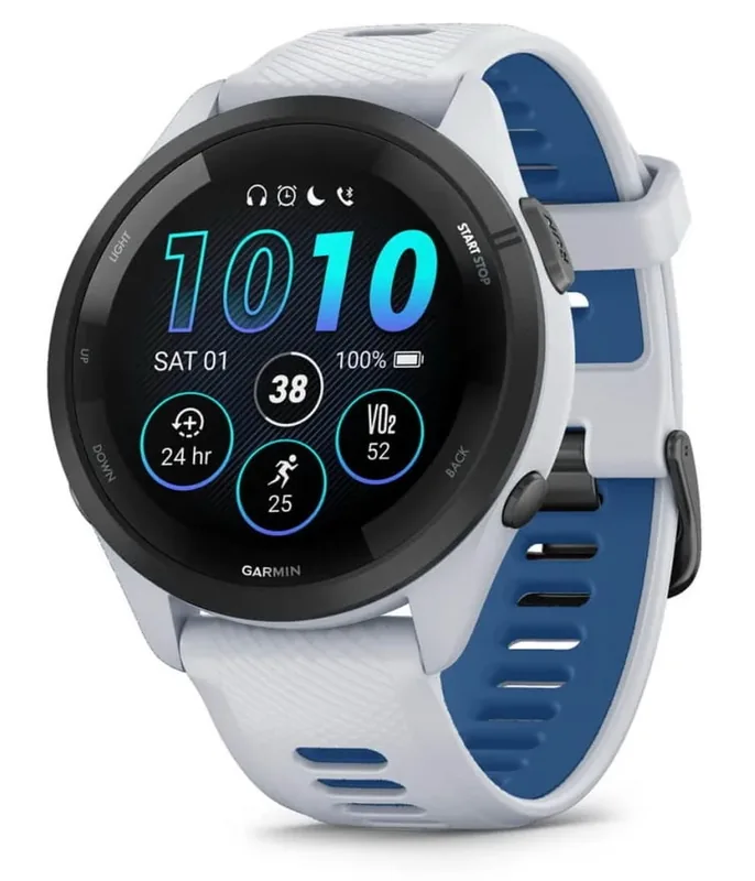 Garmin Forerunner 265, 46 mm spordikell, valge/sinine