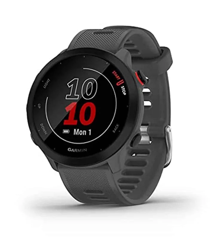 Garmin Forerunner 55 GPS nutikell jooksumiseks, tumehall