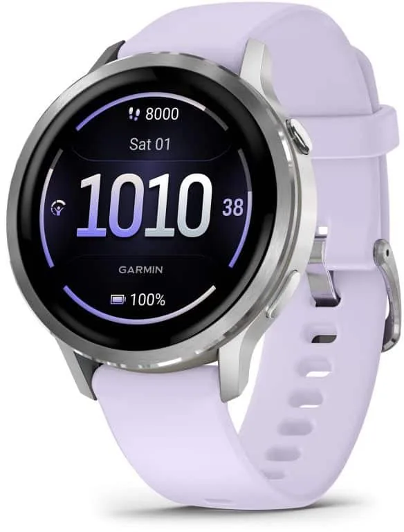 Garmin Venu 4 010-03013-01 GPS-nutikell 41mm AMOLED, hõbe/lilla
