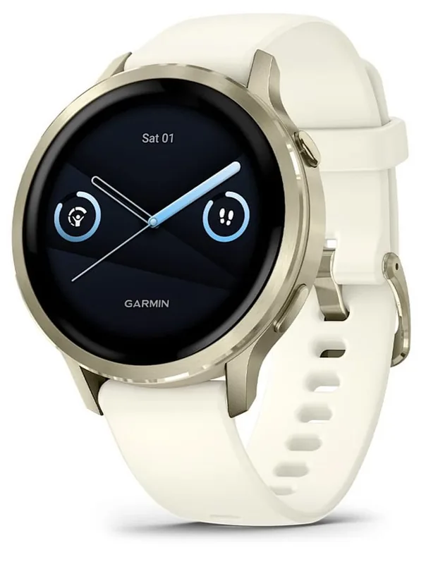 Garmin Venu 4 010-03013-00 spordikell, 41 mm, kuldne/valge