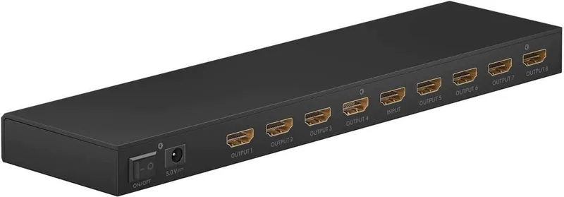 Goobay 58484 HDMI jagaja 1 to 8, 4K 60 Hz, must