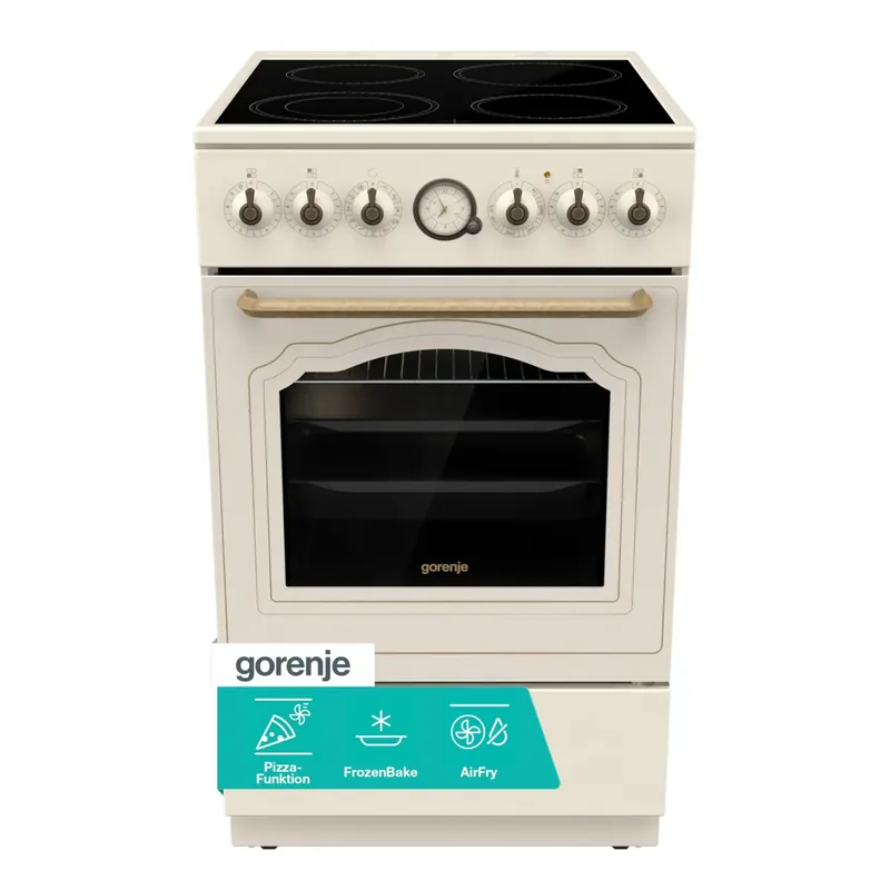 Gorenje GECS5B70CLI keraamiline pliit 50cm, beež