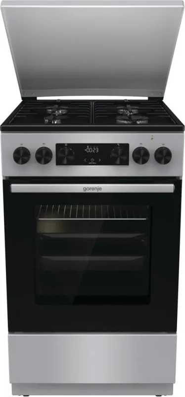 Gorenje GK5C43SH gaasipliit elektriahjuga, 70L, 50cm, hall