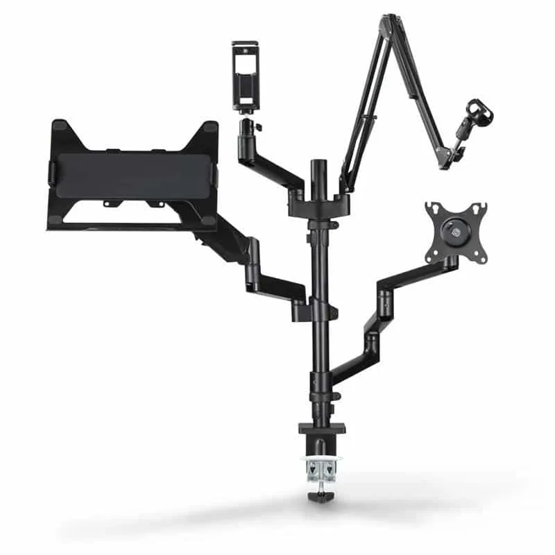 Hama 00004663 monitori laualuse 2 monitorile, 13-32", must