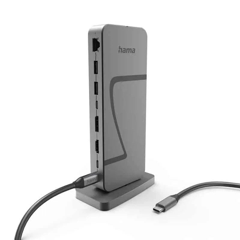 Hama 00200200 Connect2Office Speed USB4 dokk 10 porti 140W