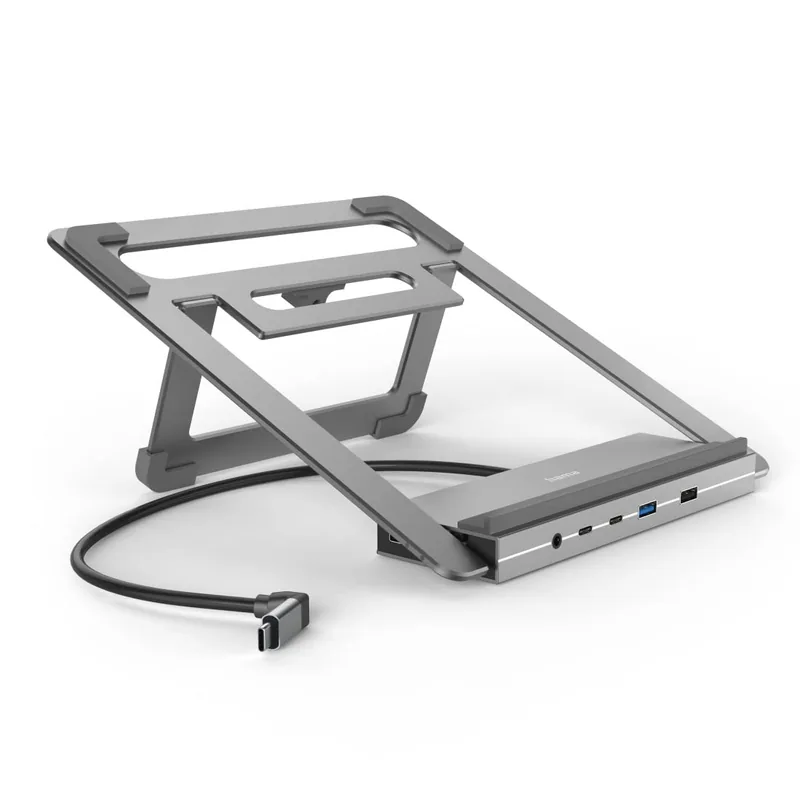 Hama Connect2Office Stand 00200139 USB-C dokk, 12 porti, 100 W, hall