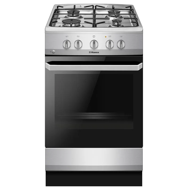 Hansa FCGX5202092 gaasipliit gaasiahjuga, 67 L, 50 cm, roostevaba teras