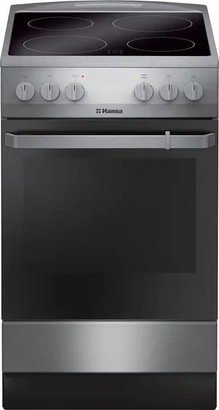 Hansa FCCX580009 keraamiline eraldiseisev pliit 65L ahju ja 8 programmiga