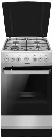 Hansa FCMX581009 gaasipliit elektriahjuga, 50 cm, roostevaba