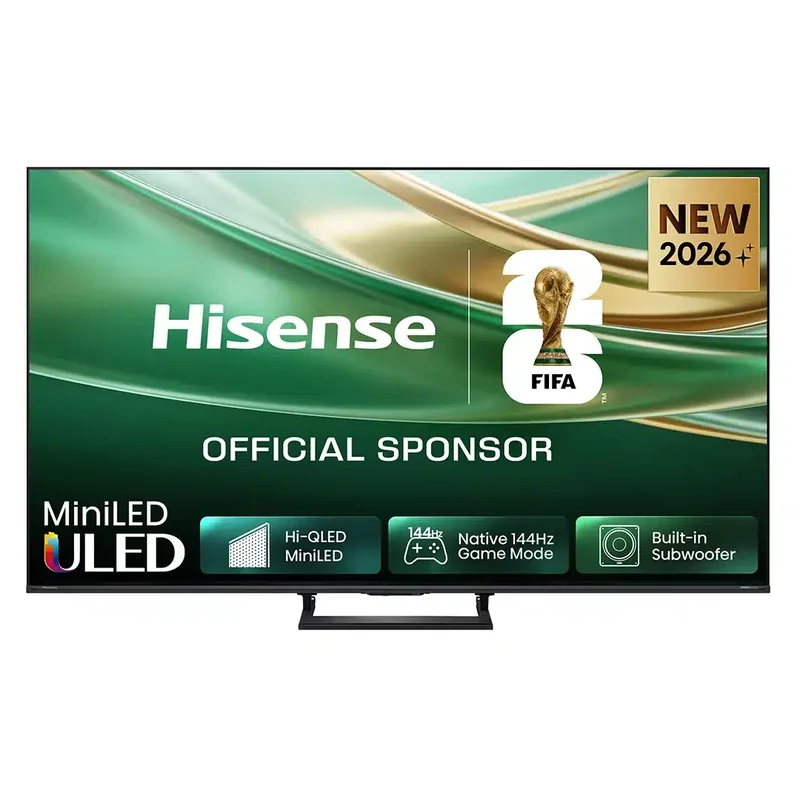 Hisense 50E8S 50" 4K UHD ULED Mini LED teler, must