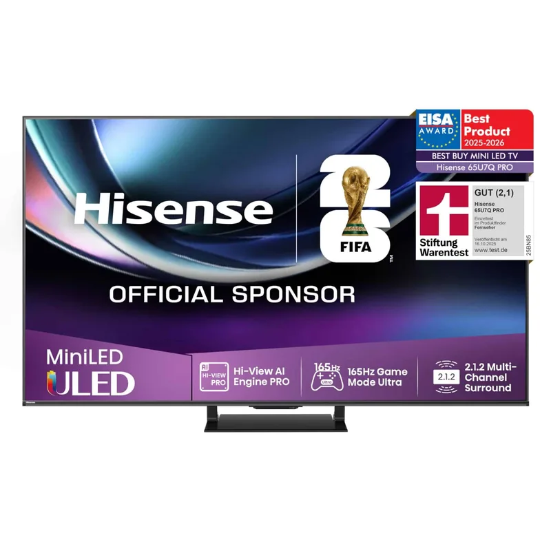 Hisense 65U7QPRO 65" 4K ULED Mini LED teler