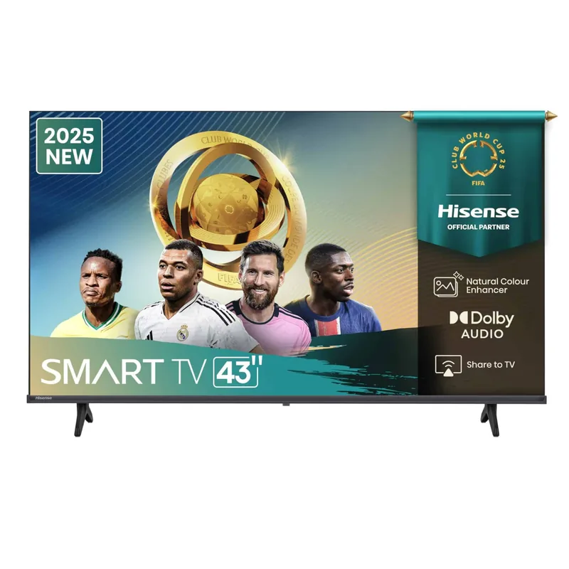 Hisense 43A6Q 43" 4K UHD LED teler, VIDAA, must