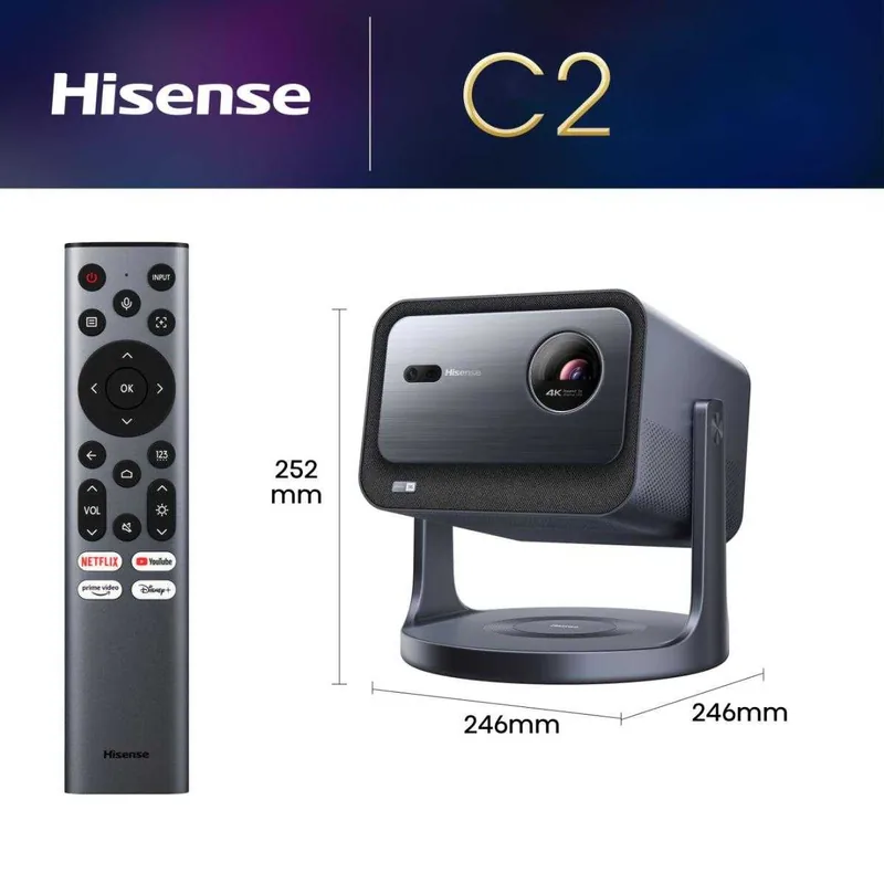 Hisense C2 laseriprojektori 4K Ultra HD, 2000 lm