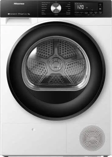 Hisense DH3S902BW3 soojuspumbaga pesukuivati, 9 kg, valge