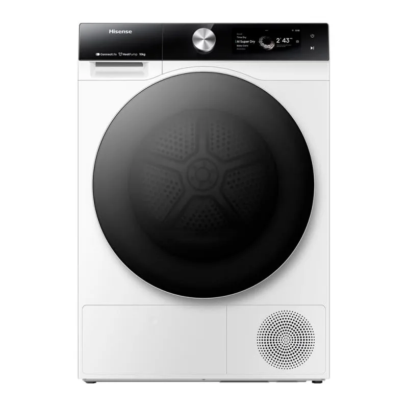 Hisense DH7S107BW soojuspumbaga pesukuivati, 10 kg, ConnectLife Wi-Fi
