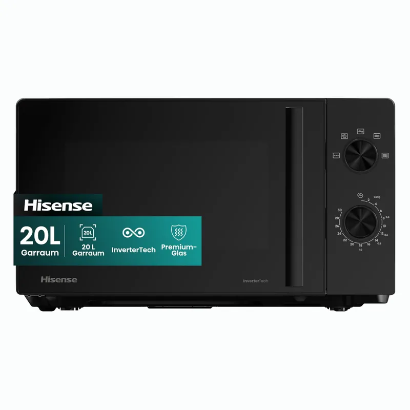 Hisense H20MOBP1H mikrolaineahi, 20 L, 700 W, must