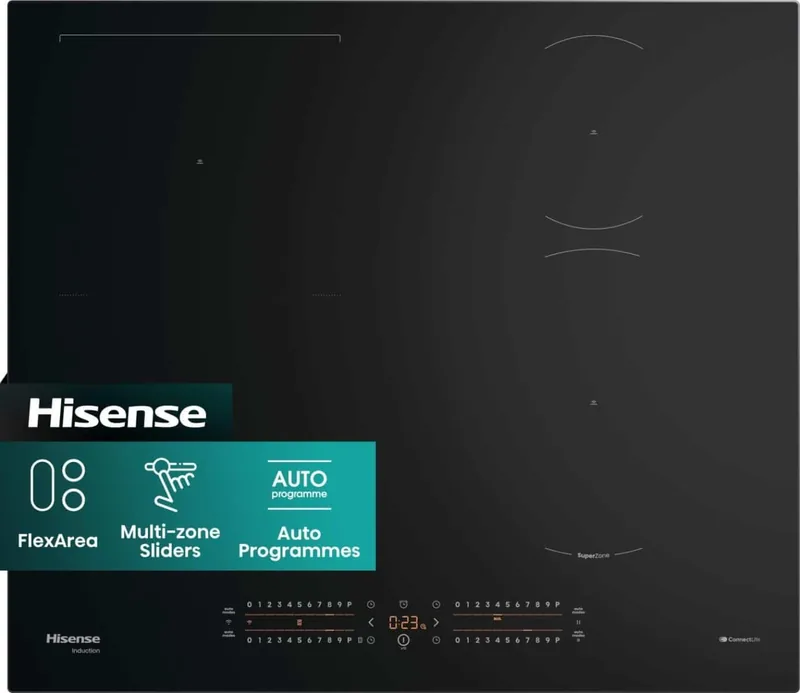 Hisense HI6432BSCWF integreeritav induktsioonpliidiplaat 4 tsooni 7360 W must