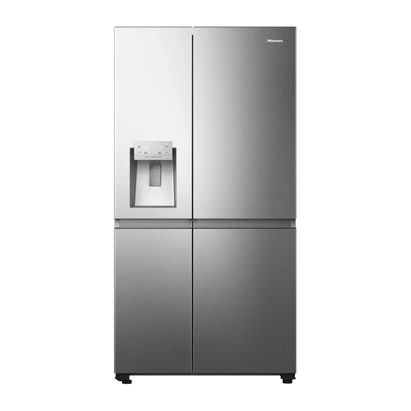 Hisense, No Frost, Vee- ja jääautomaat, 632 L, 179 cm, roostevaba teras - SBS-Külmik RS818N4TIE