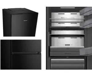 Hisense RB5K330GSFC külmik-sügavkülmik, 330L, NoFrost, must