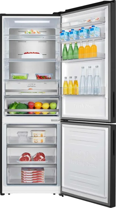 Hisense RB645N4BFE eraldiseisev külmik-sügavkülmik 495L, must