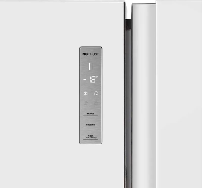 Hisense RS677N4BWE SBS-külmik, Total No Frost, 519 L, valge