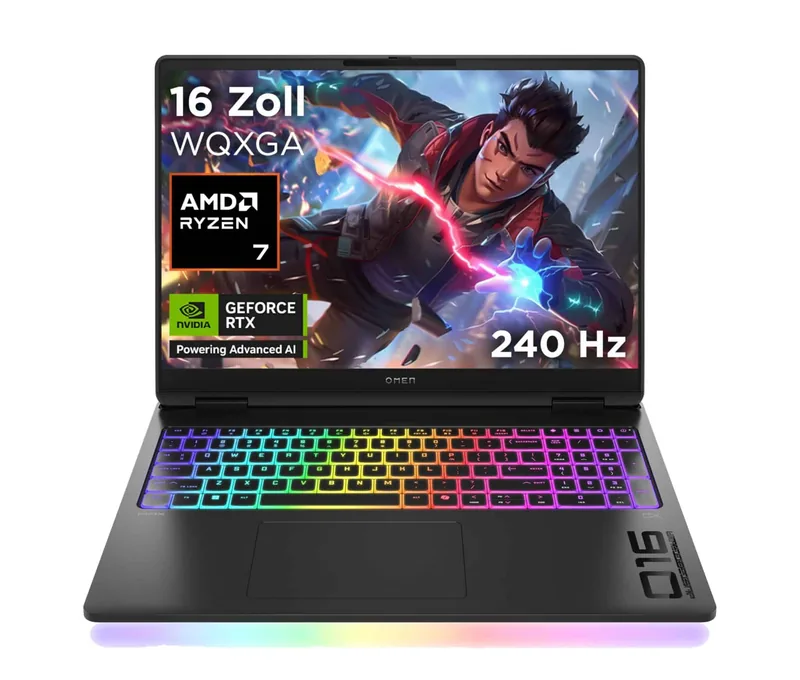 HP Omen 16 BP7U9EA#ABB mängusülearvuti Ryzen AI 7 RTX 5070