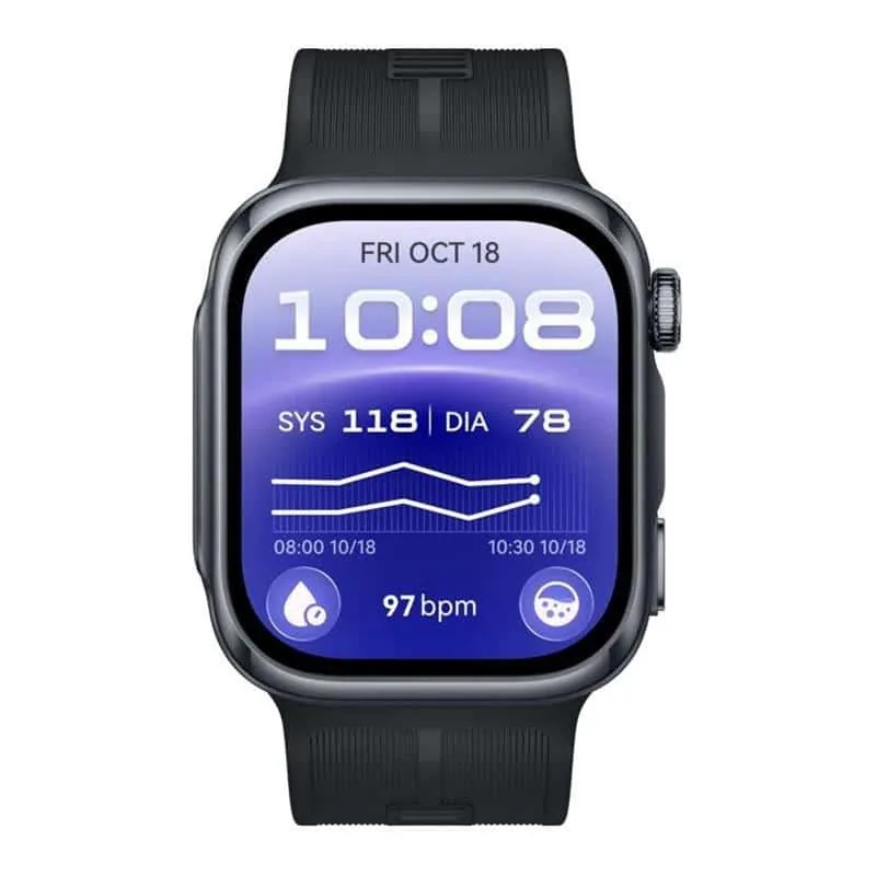 Huawei Watch D3 must nutikell, EKG ja vererõhu mõõtmisega