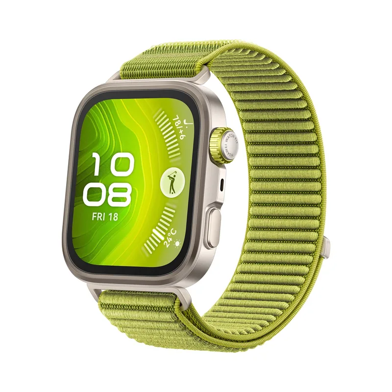 Huawei Watch FIT 4 Pro 55020EYN nutikell, titaan korpus, roheline rihm