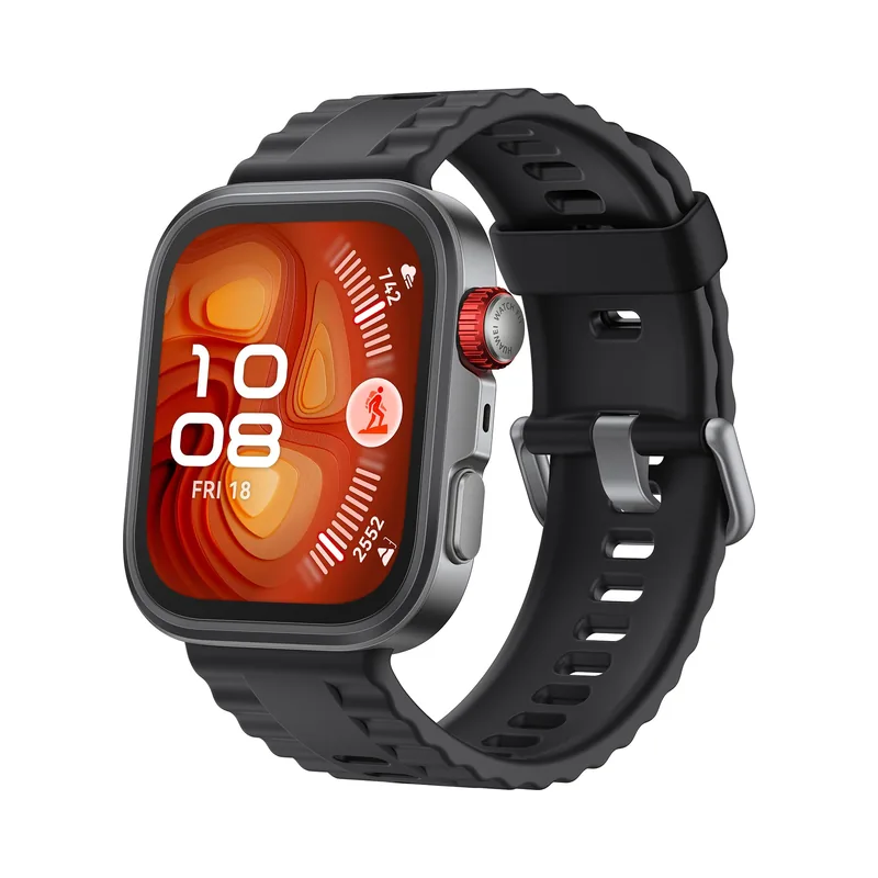 Huawei Watch FIT 4 Pro nutikell titaanivärviga, must rihm