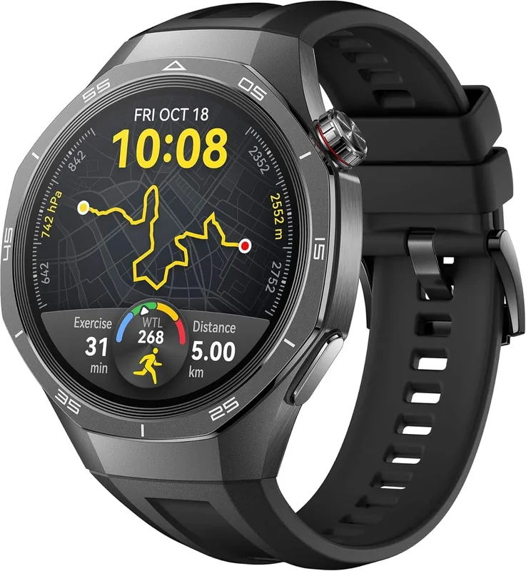 Huawei Watch GT 5 Pro 46mm titaankorpusega nutikell, must