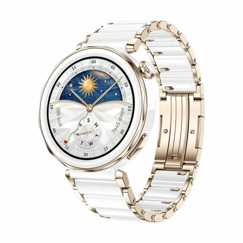 Huawei Watch GT5 Pro 42mm, Ceramic, valge (55020DRC)