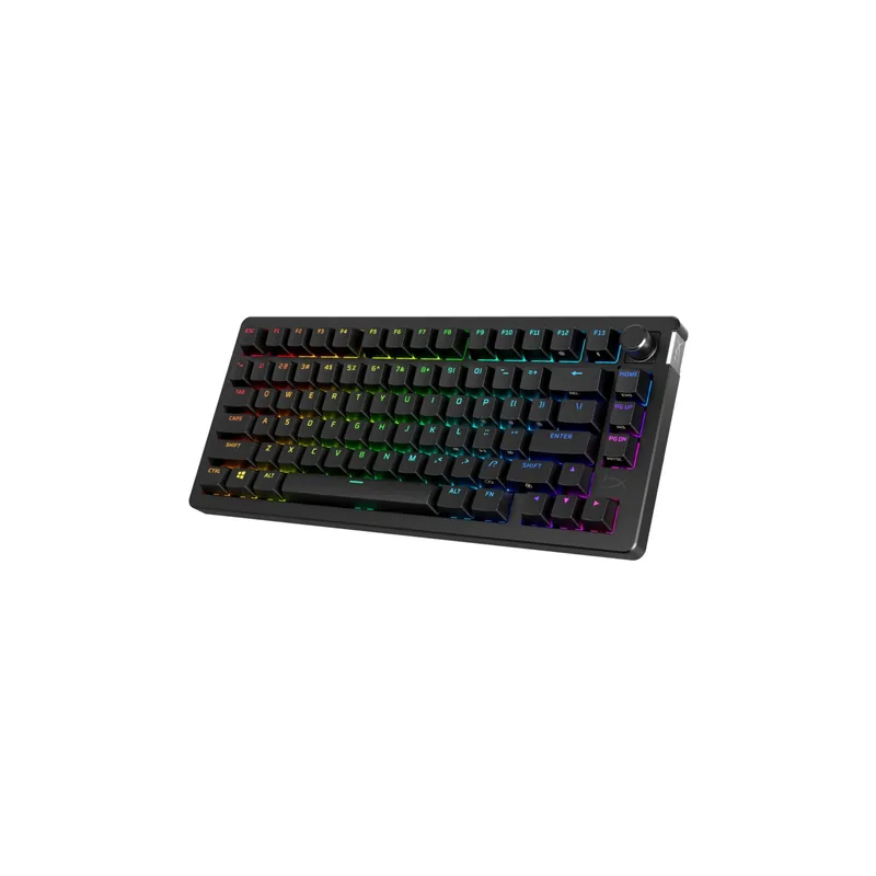 HyperX Alloy Rise 75, US, must - Juhtmevaba klaviatuur, 91Y91AA#ABA