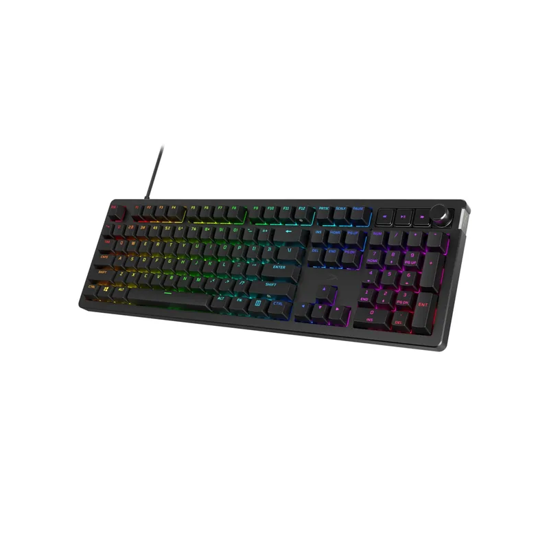 HyperX Alloy Rise, SWE, must - Klaviatuur, 7G7A3AA#UUW